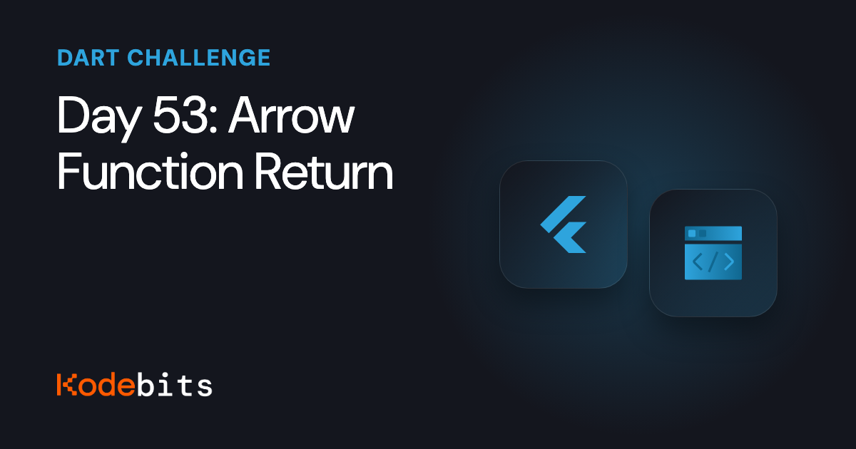 Kodebits Day 53: Arrow Function Return | Kodeco