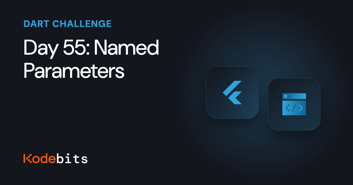 Kodebits Day 55: Named Parameters | Kodeco