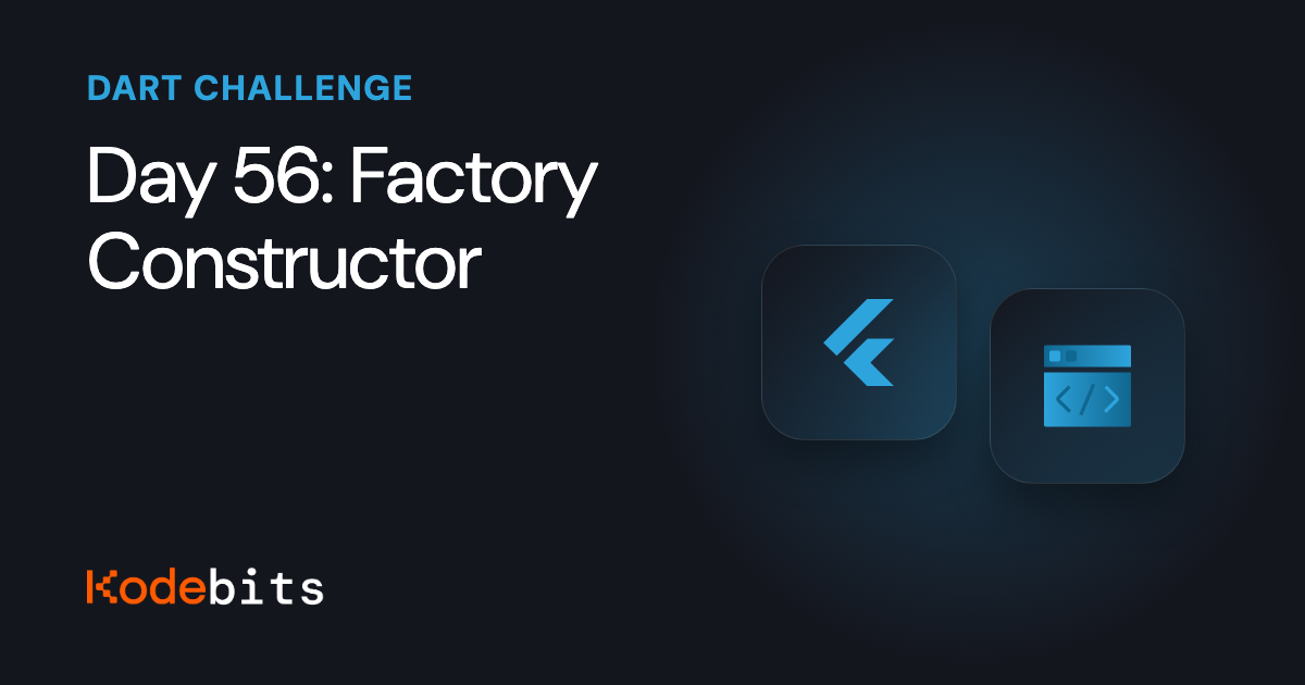 Kodebits Day 56: Factory Constructor | Kodeco