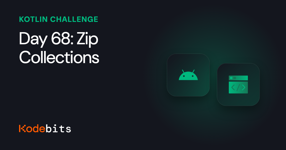 Kodebits Day 68: Zip Collections | Kodeco