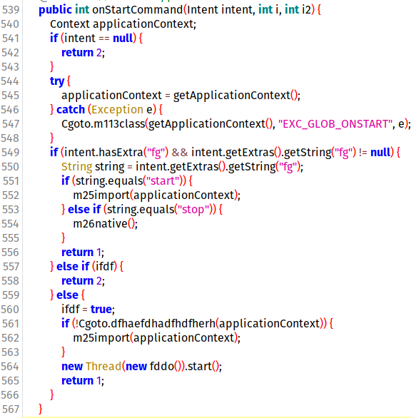 Análise p048b onStartCommand